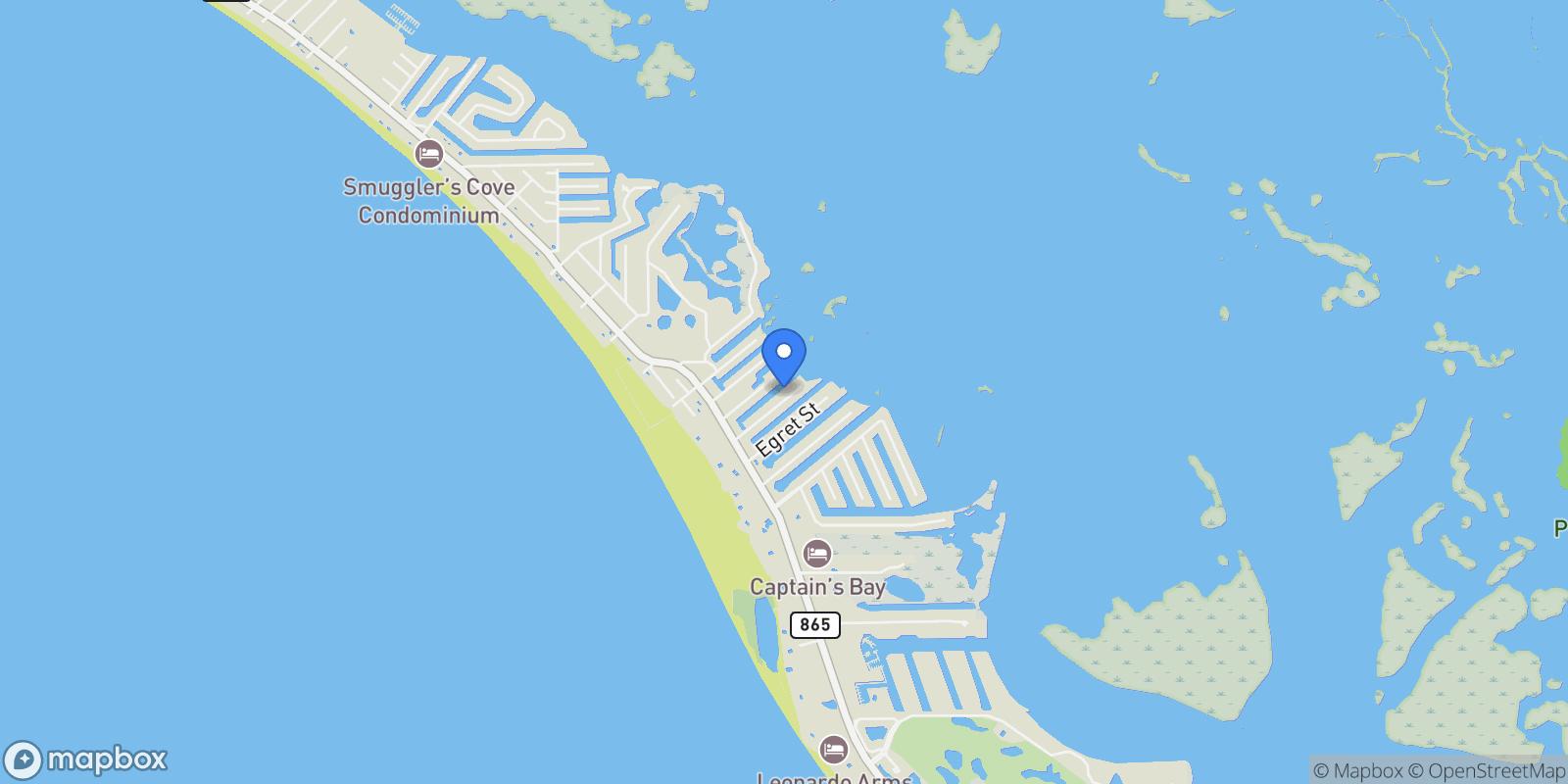 Map showing 239 Curlew ST, Fort Myers Beach, Florida, United States.