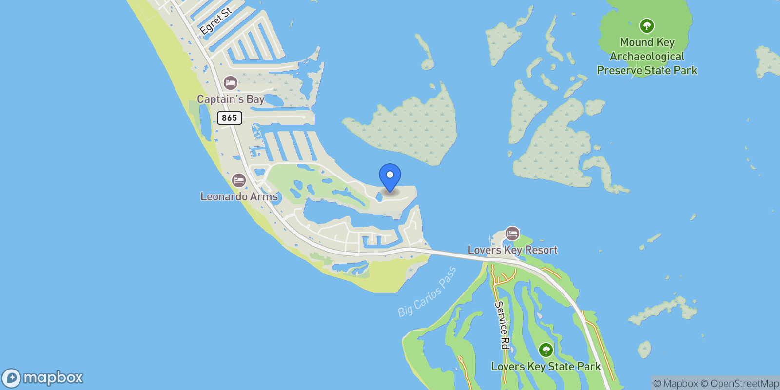 Map showing 4183 Bay Beach LN, Fort Myers Beach, Florida, United States.