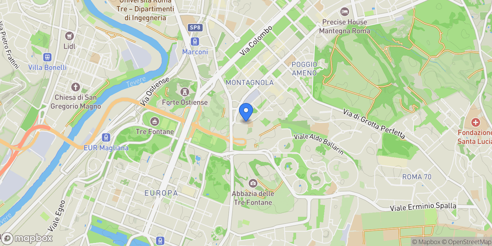 Map showing Via Benedetto Croce, Rome, Lazio, Italy.