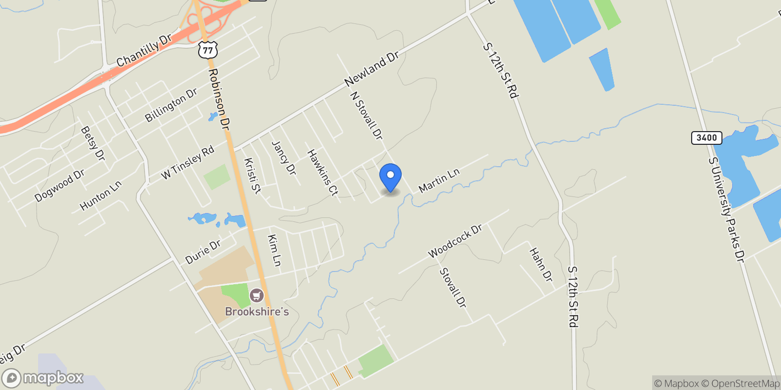 Map showing 1028 Cecilia Court, Robinson, TX 76706, Waco, Texas, United States.