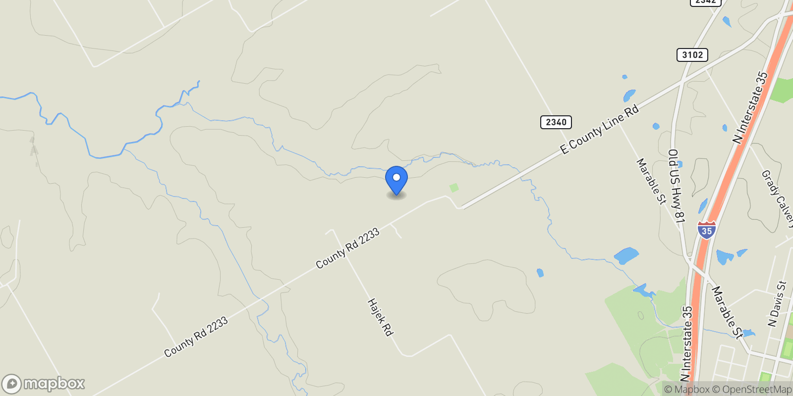 Map showing 771 Hcr 2233, West, TX 76691, West, Texas, United States.