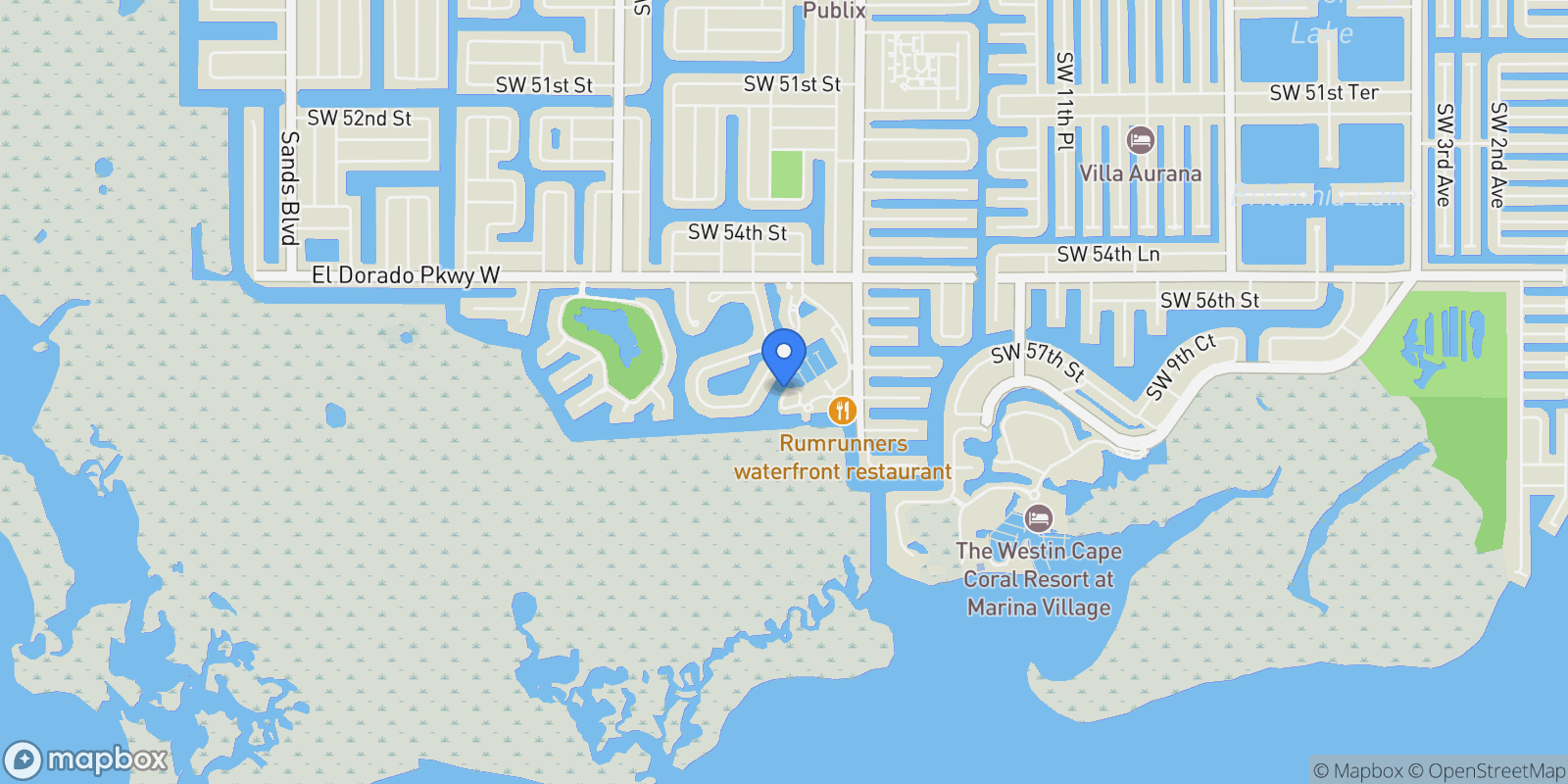 Map showing 5870 Shell Cove Drive, Cape Coral, FL 33914, Cape Coral, Florida, United States.