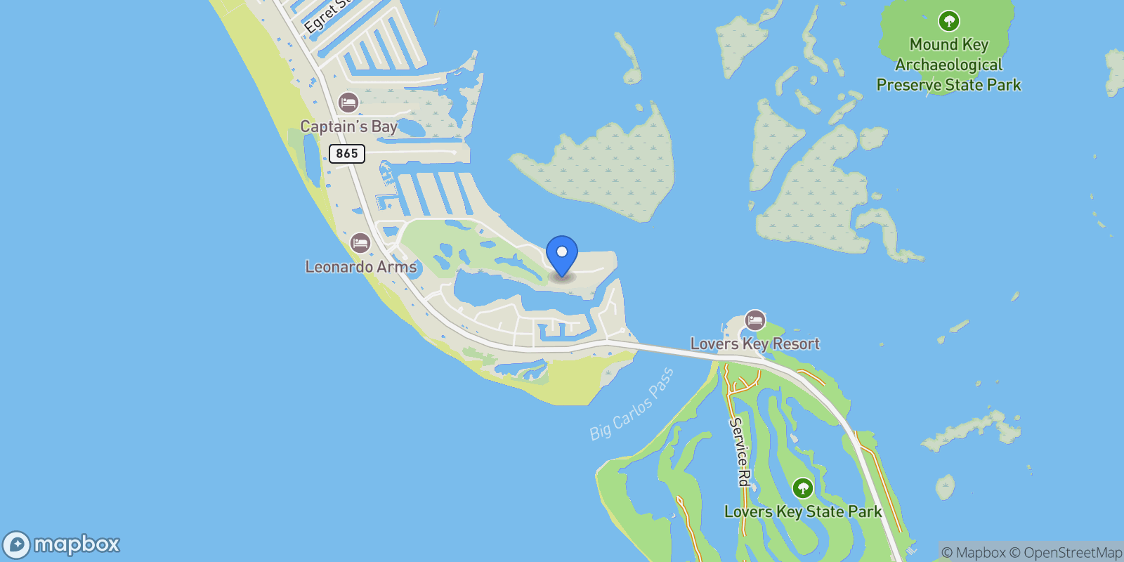 Map showing 4192 Bay Beach LN, Fort Myers Beach, Florida, United States.