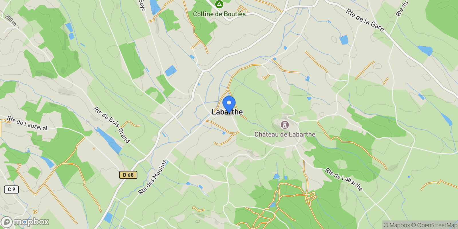 Map showing Labarthe, Occitanie, France.