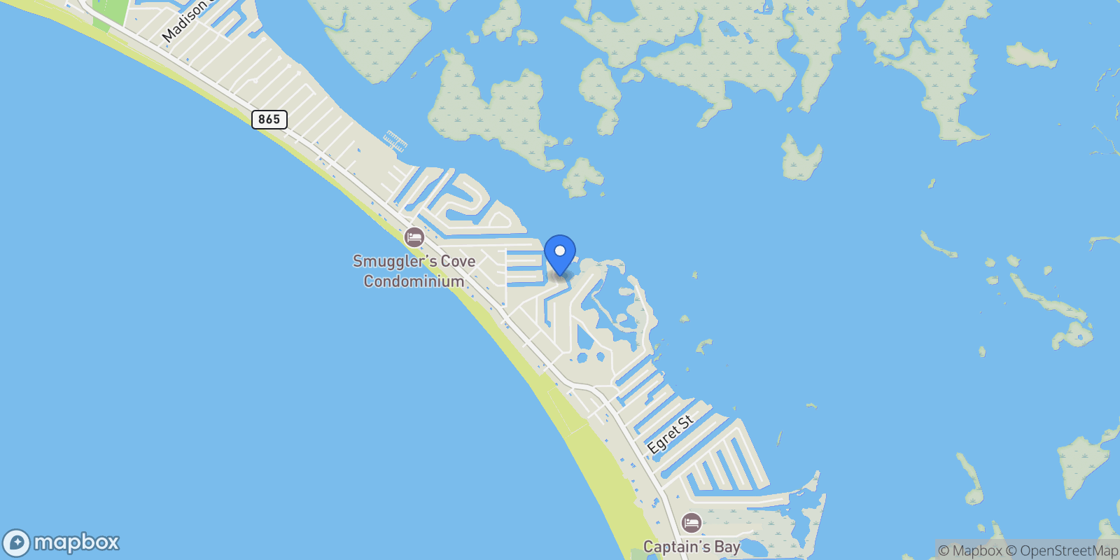 Map showing 306 Seminole WAY, Fort Myers Beach, Florida, United States.