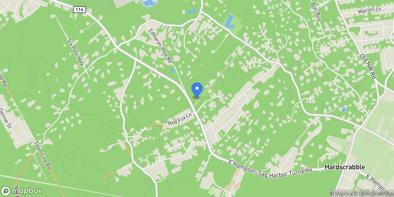 Map showing 545 Deer Path, East Hampton, New York, United States.