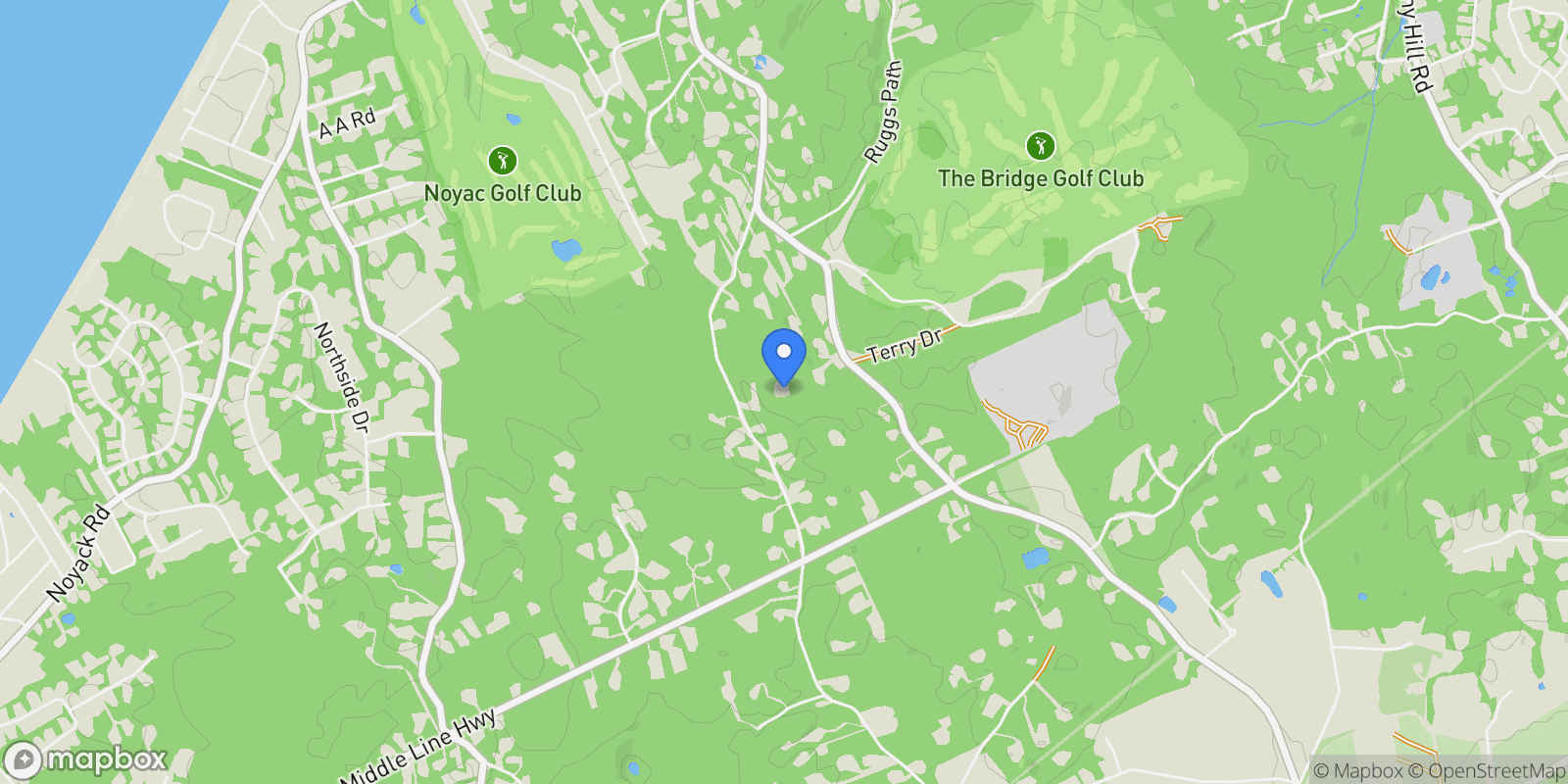 Map showing 471 Middle Line Hwy, Sag Harbor, New York, United States.
