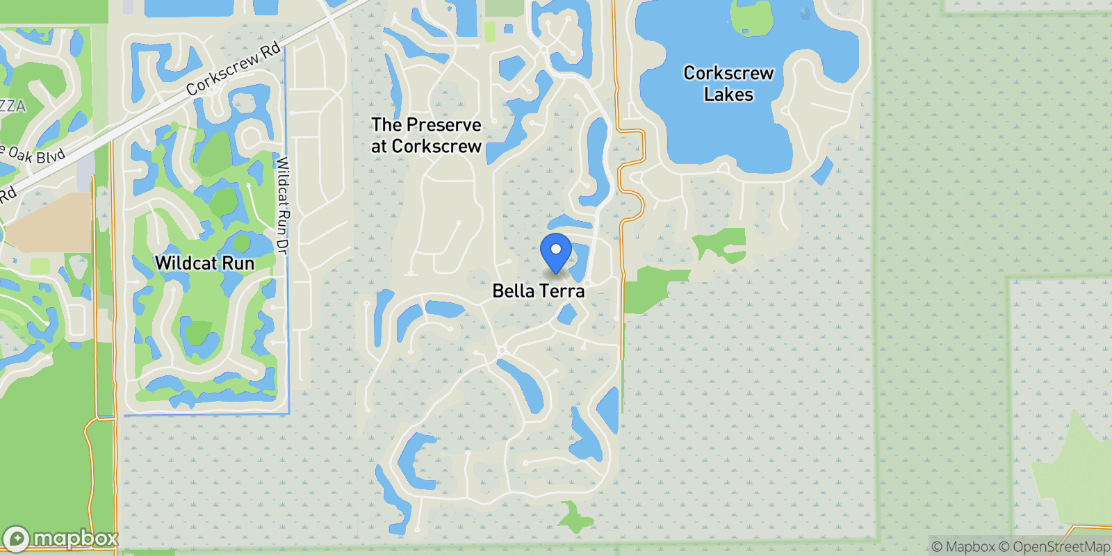 Map showing 13538 Troia DR, Estero, Florida, United States.