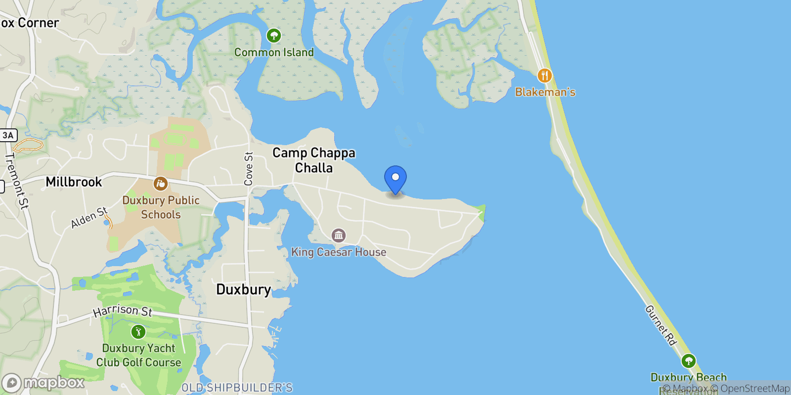 Map showing 236 Powder Point Ave, Duxbury, MA 02332, Duxbury, Massachusetts, United States.