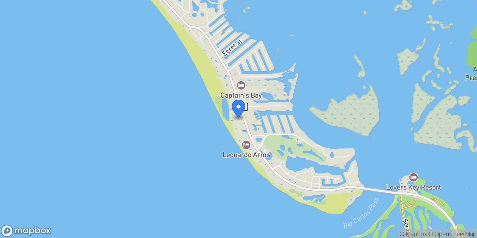 Map showing 7148  222, Fort Myers Beach, Florida, United States.