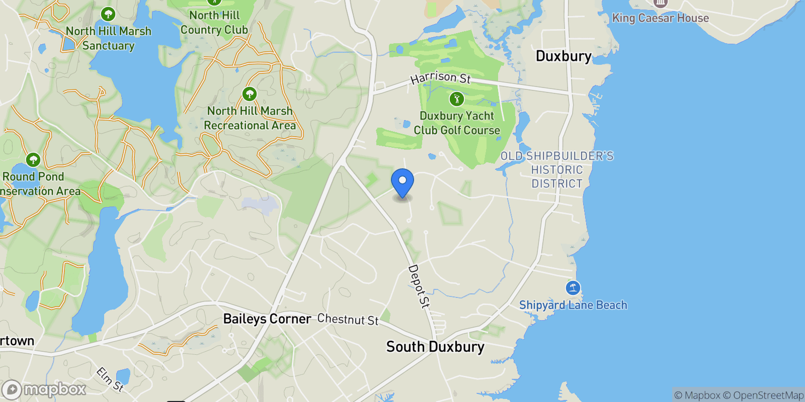 Map showing 20 Possum Run, Duxbury, MA 02332, Duxbury, Massachusetts, United States.