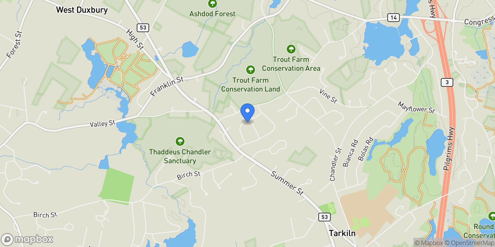 Map showing 47 Wellington Ln, Duxbury, MA 02332, Duxbury, Massachusetts, United States.