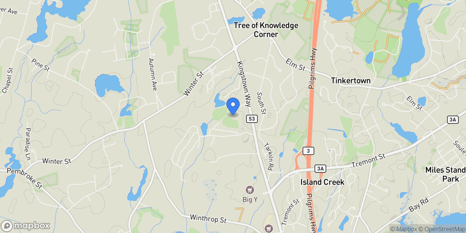 Map showing 6 Kingstown Way, Duxbury, MA 02332, Duxbury, Massachusetts, United States.