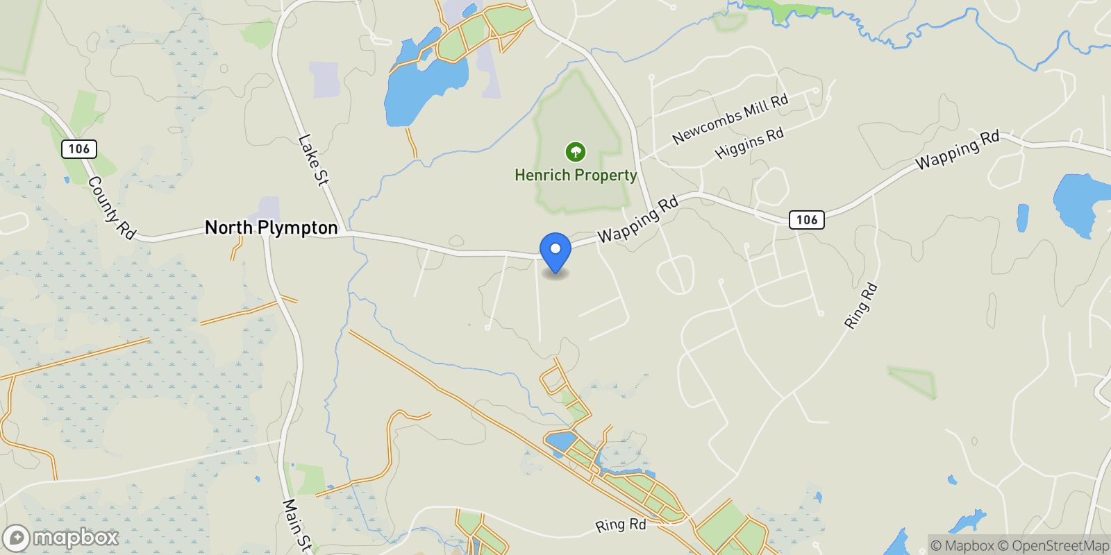 Map showing 19 Charles Drive, Kingston, MA 02364, Kingston, Massachusetts, United States.