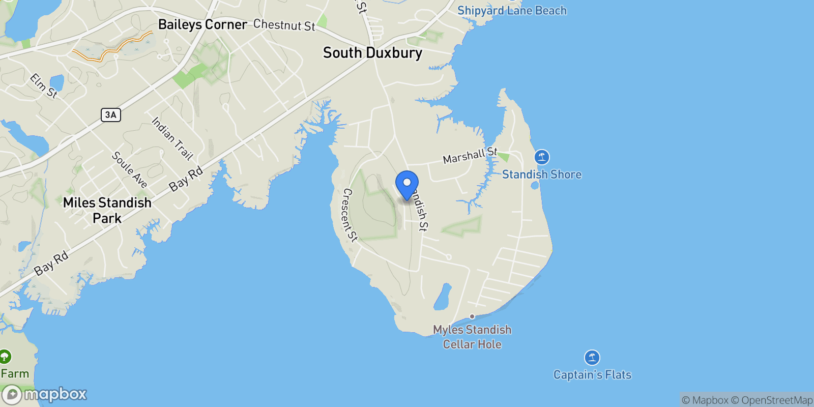 Map showing 65 Myles View Drive, Duxbury, MA 02332, Duxbury, MA, United States.