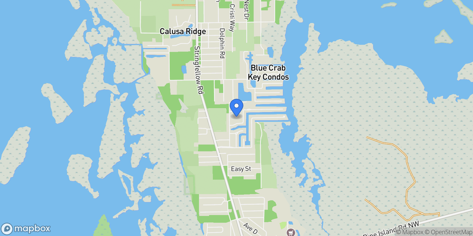 Map showing 5561 Blyth CT, Bokeelia, Florida, United States.