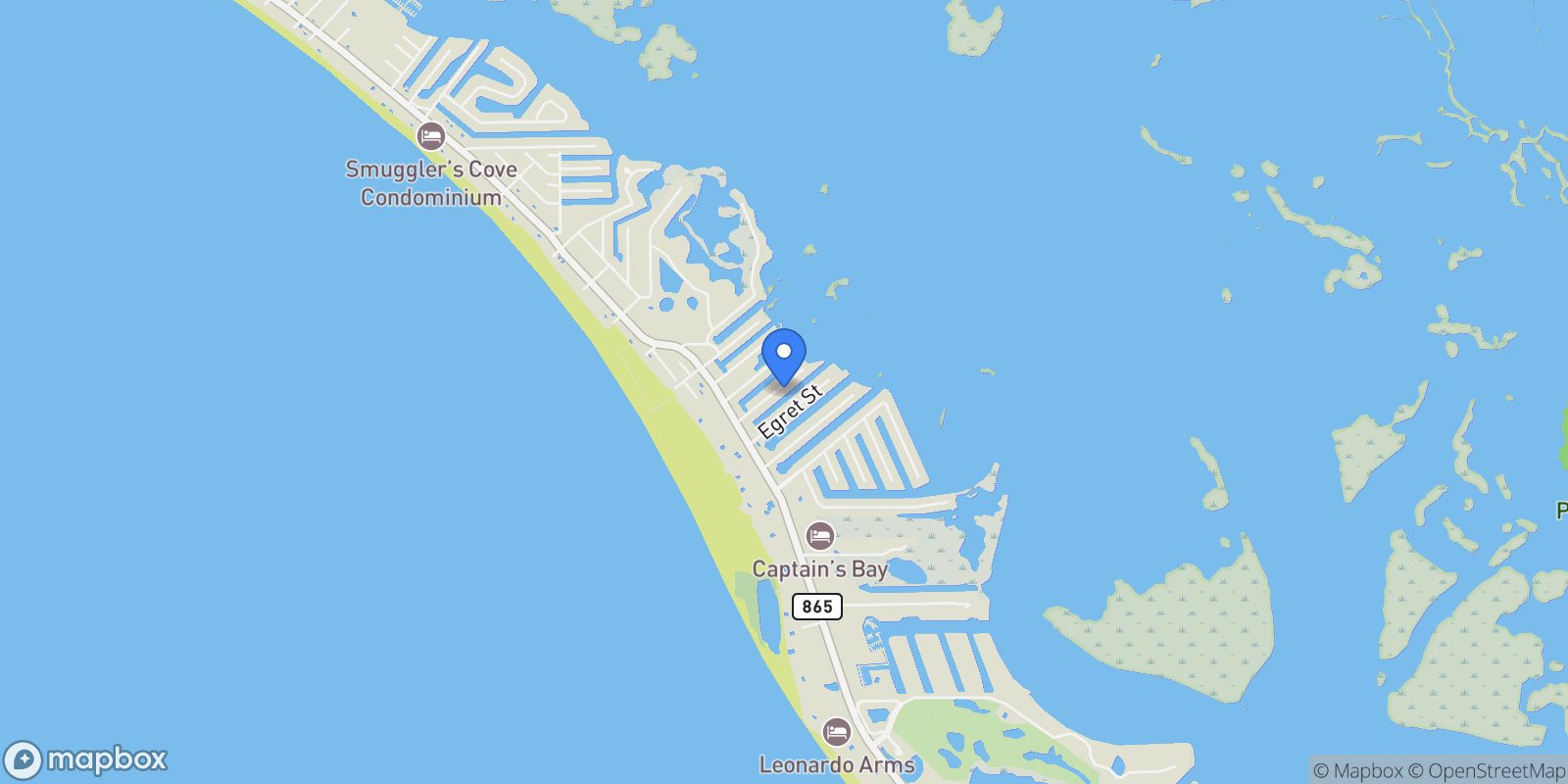 Map showing 200 Curlew ST, Fort Myers Beach, Florida, United States.