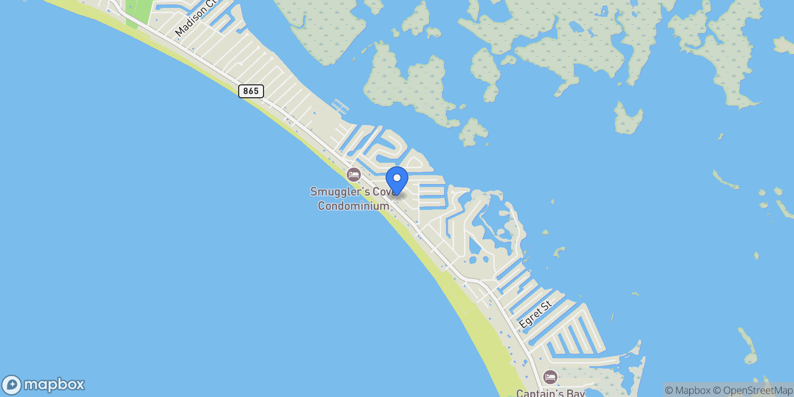 Map showing 5440 Palmetto ST, Fort Myers Beach, Florida, United States.