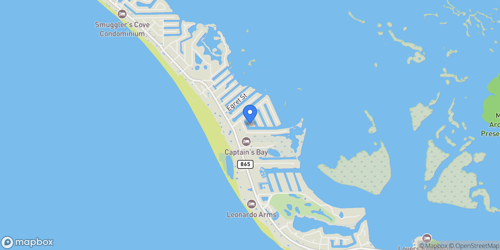 Map showing 10 Clearview BLVD, Fort Myers Beach, Florida, United States.