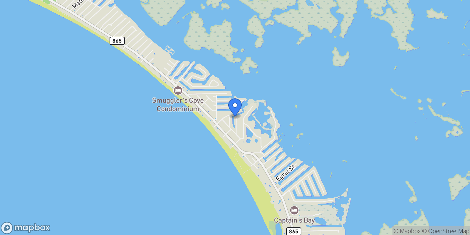 Map showing 290 Dundee RD, Fort Myers Beach, Florida, United States.