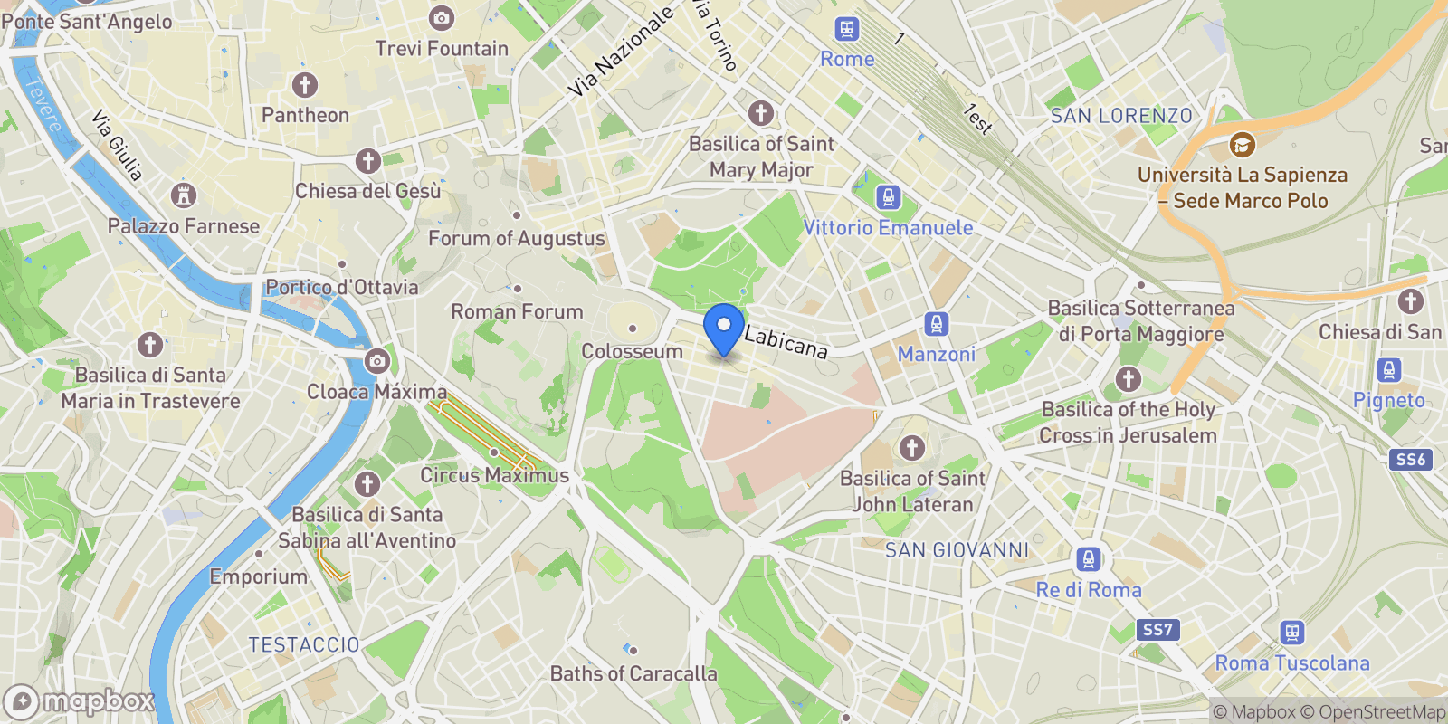 Map showing Via Celimontana, 14, 00184 Roma RM, Italy, Rome, Lazio, Italy.