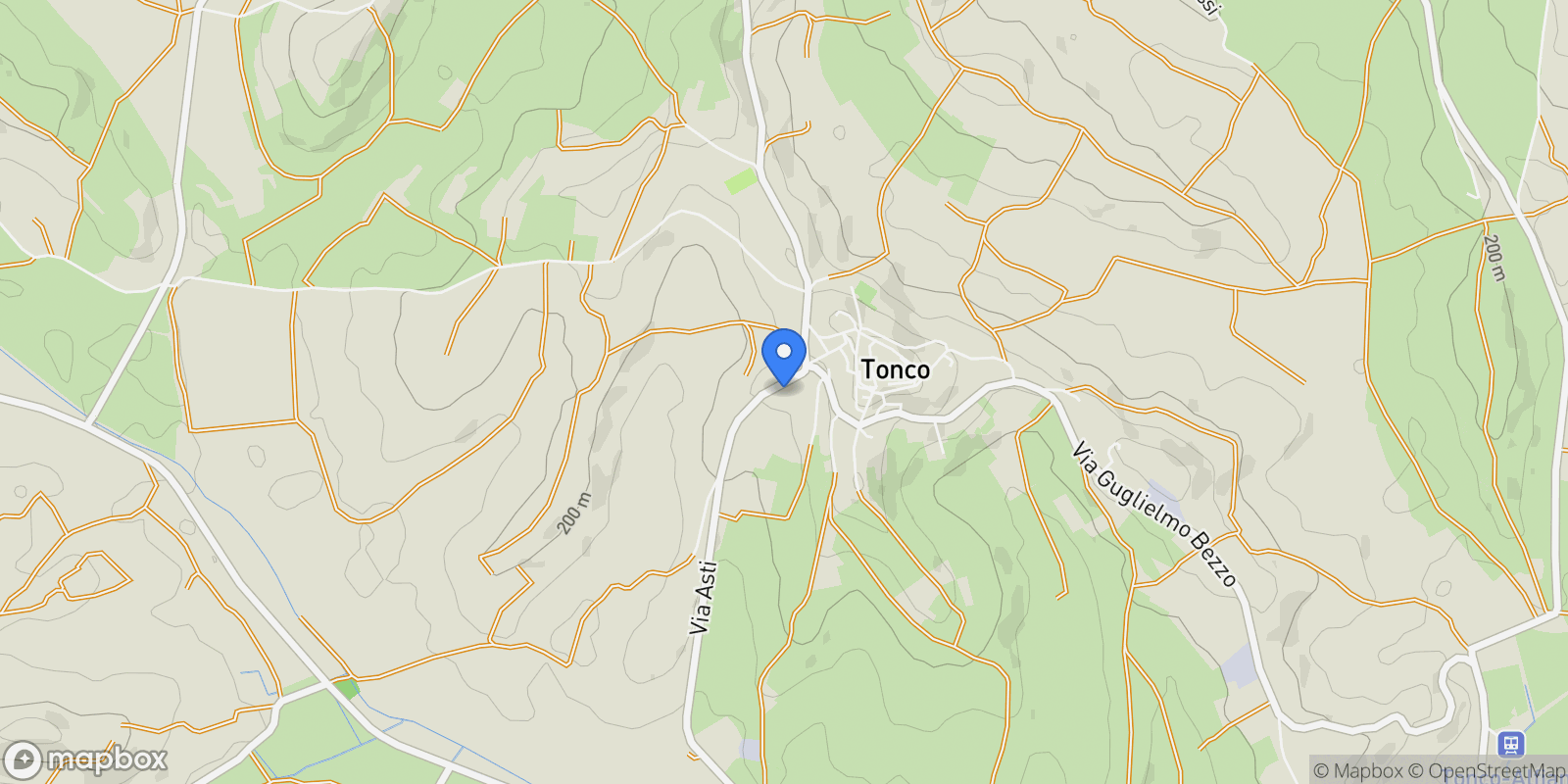 Map showing via asti 29, Tonco, Piedmont, Italy.