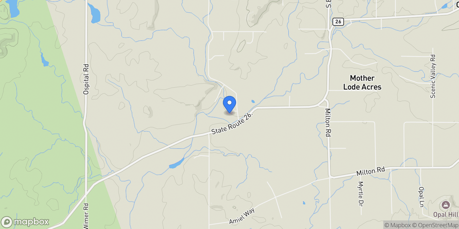 Map showing 9680 Warren Road, Valley Springs, CA 95252, Valley Springs, California, United States.