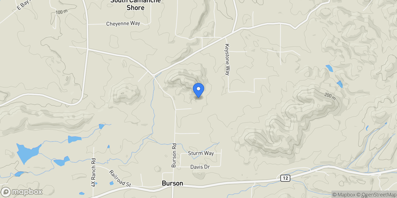 Map showing 100 Dakota Drive, Valley Springs, CA 95252, Valley Springs, California, United States.