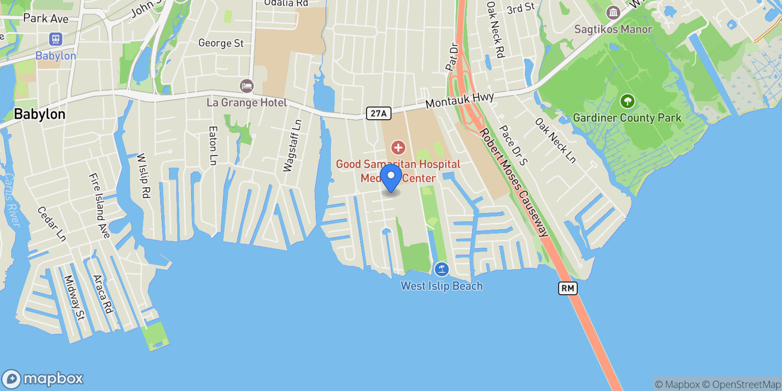 Map showing 661 Bay 6th Street, West Islip, NY 11795, West Islip, New York, United States.