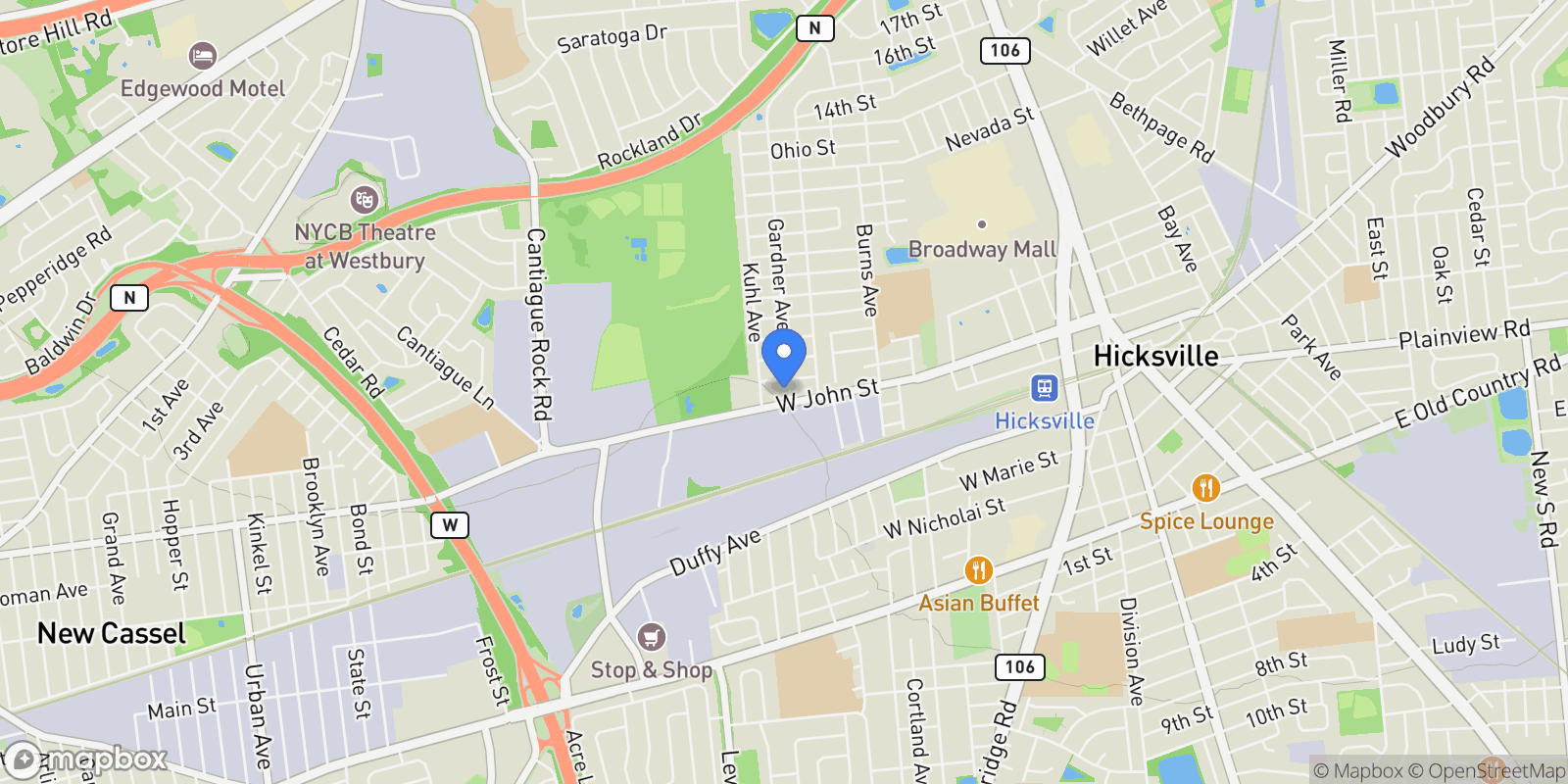 Map showing 5 Gardner Ave , Hicksville, NY 11801, Hicksville, New York, United States.