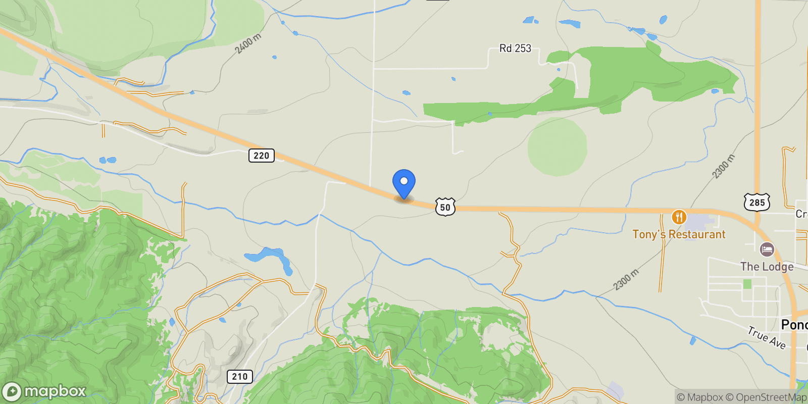 Map showing 12560 W Us Highway 50, Salida, CO 81201, Salida, Colorado, United States.
