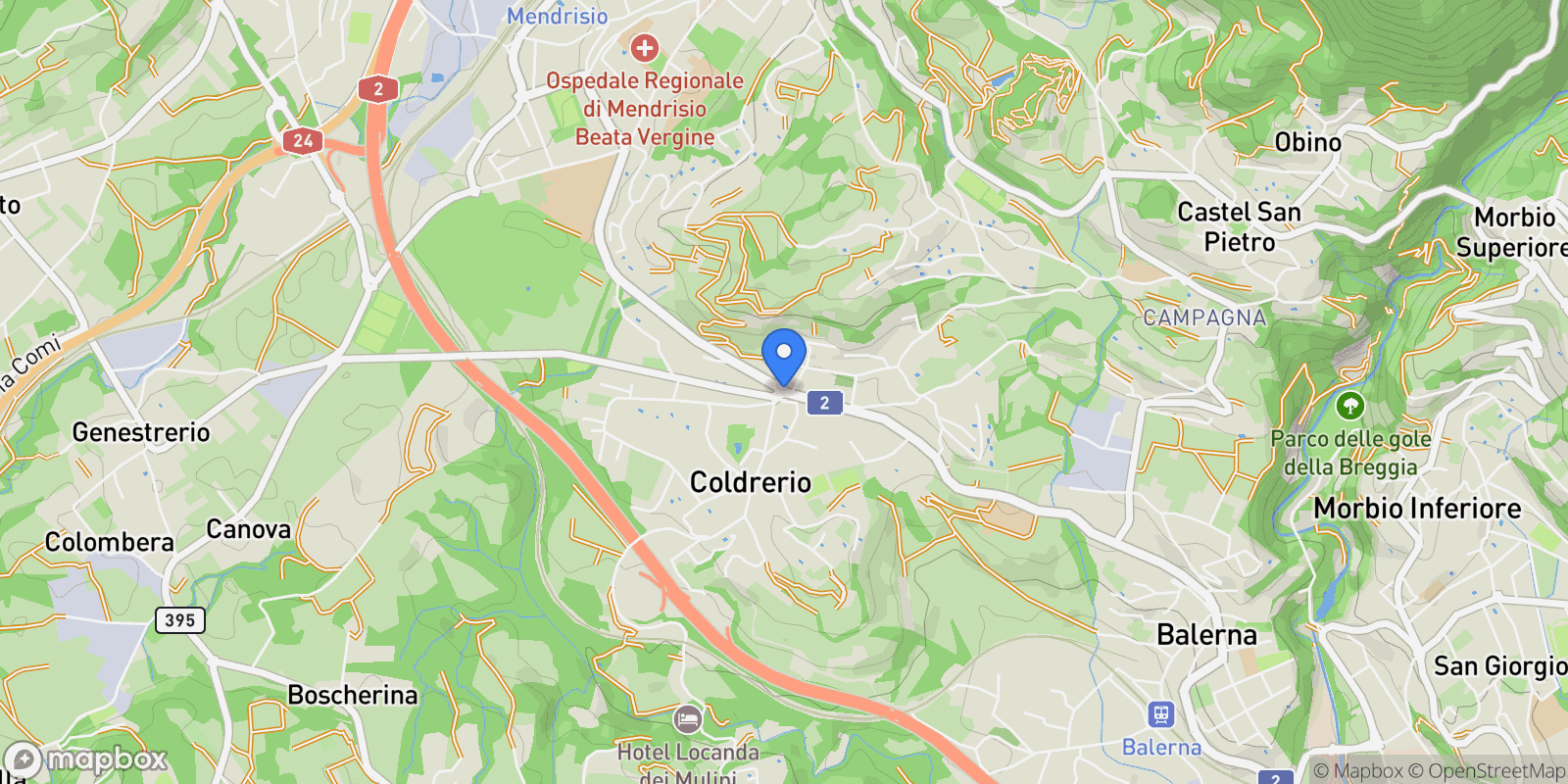 Map showing 6877 Coldrerio, Switzerland, Coldrerio, Ticino, Switzerland.