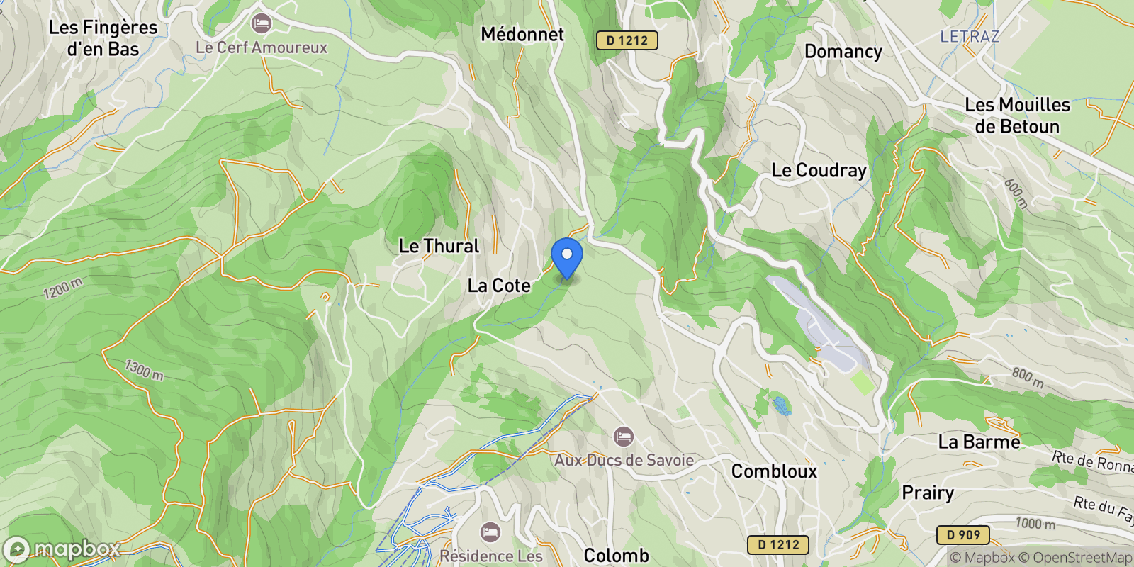 Map showing Combloux, Auvergne-Rhône-Alpes, France.
