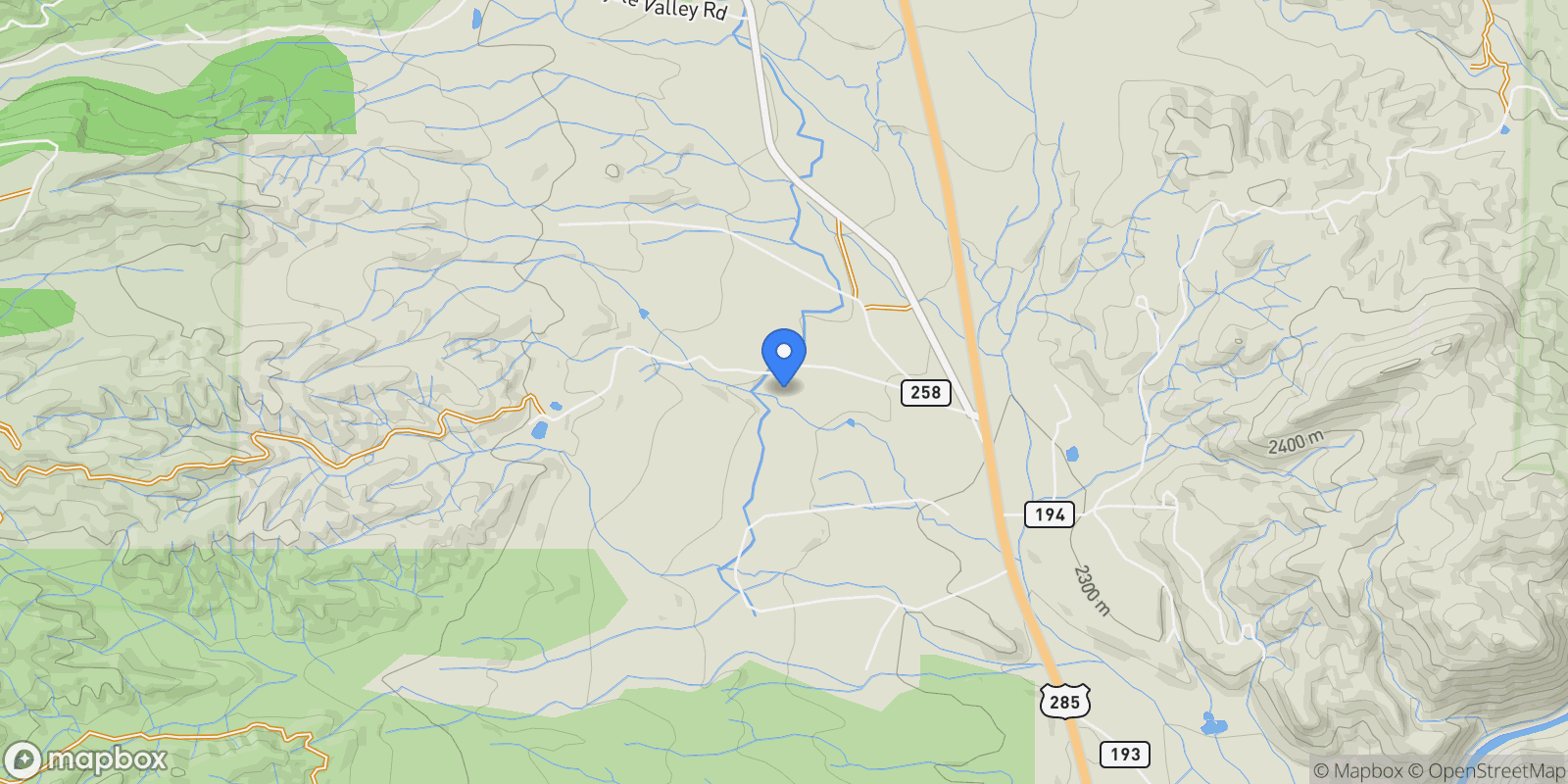 Map showing 12500 County Road 258a, Salida, CO 81201, Salida, Colorado, United States.