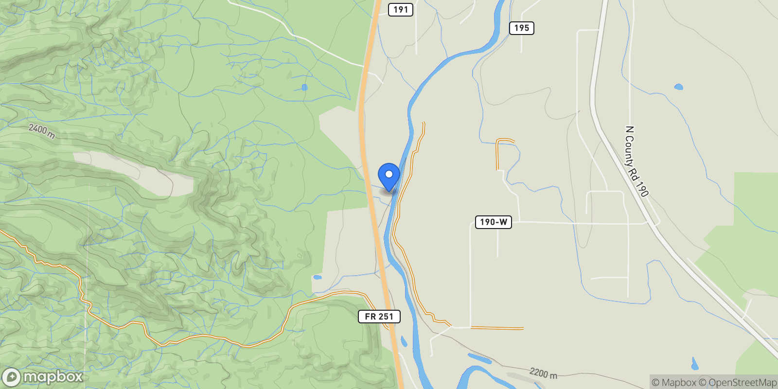 Map showing 8995 Salix Road, Salida, CO 81201, Salida, Colorado, United States.