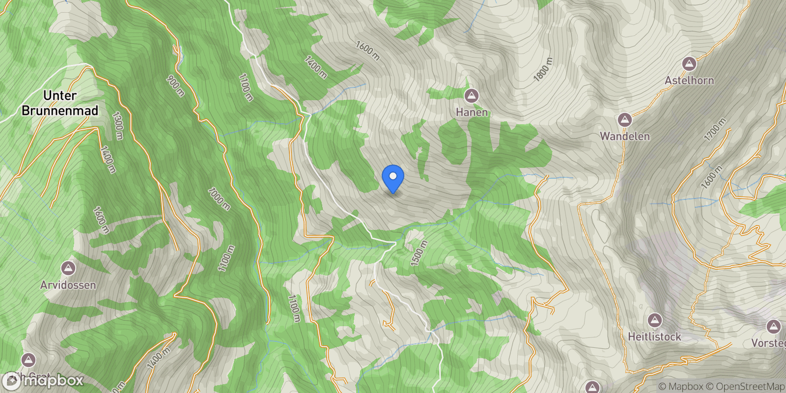 Map showing Switzerland.