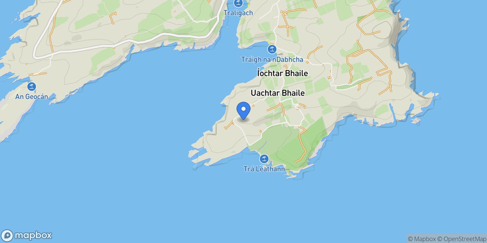 Map showing Toe Head, Toehead, Co. Cork, Ireland, Toe Head, County Cork, Ireland.