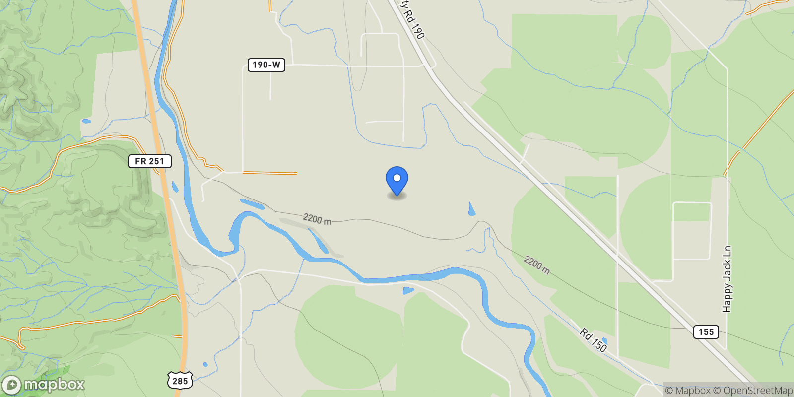 Map showing 107 Treat Lane, Salida, CO 81201, Salida, Colorado, United States.
