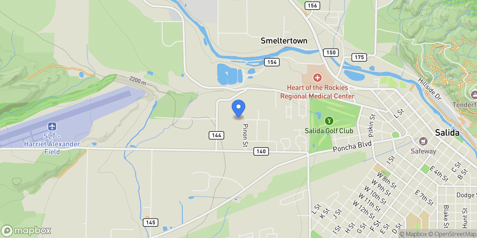 Map showing 8116 Fawn Run, Salida, CO 81201, Salida, Colorado, United States.