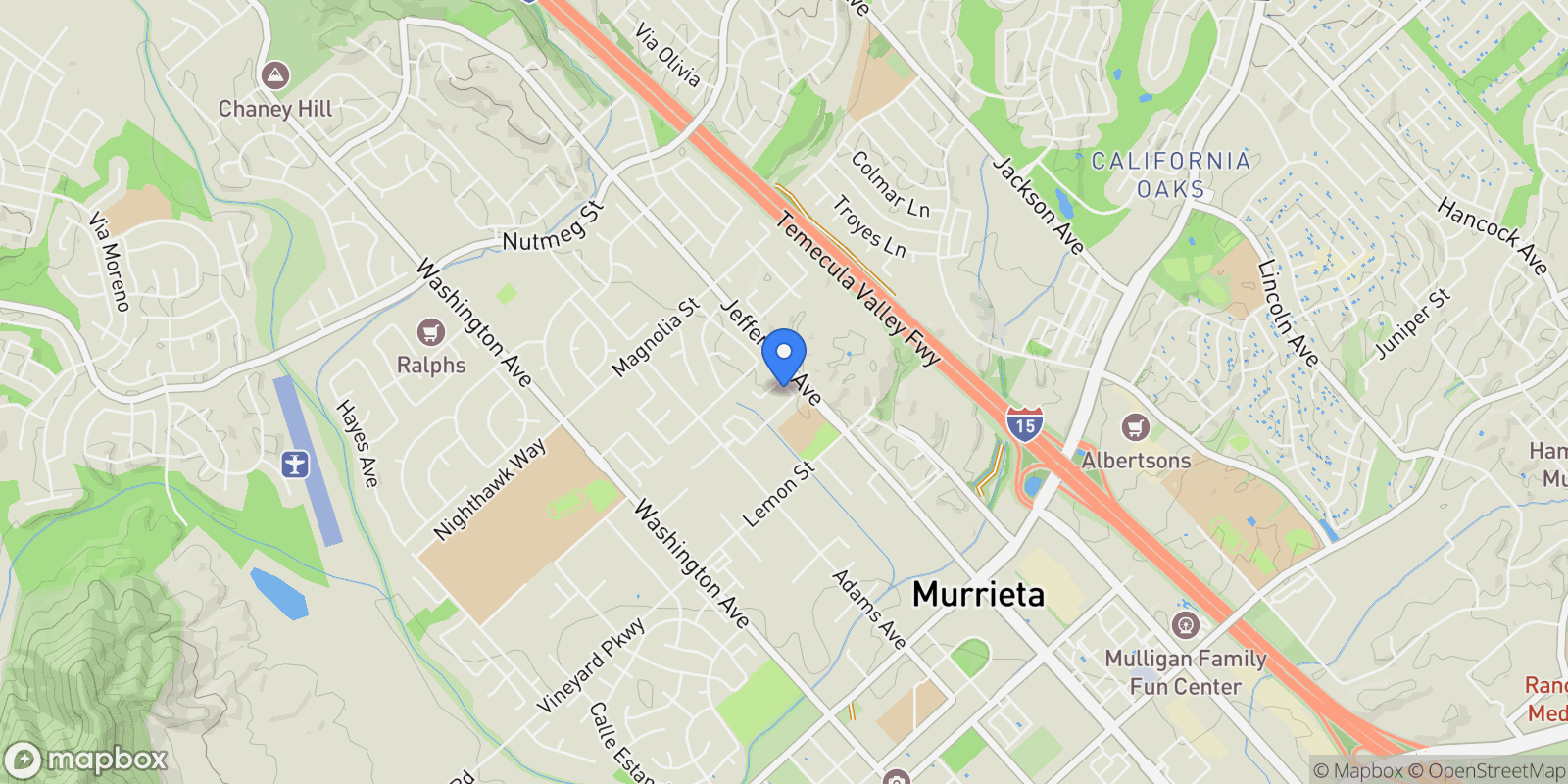 Map showing 24247 Evening Shade Place , Murrieta, CA 92562, Murrieta, California, United States.