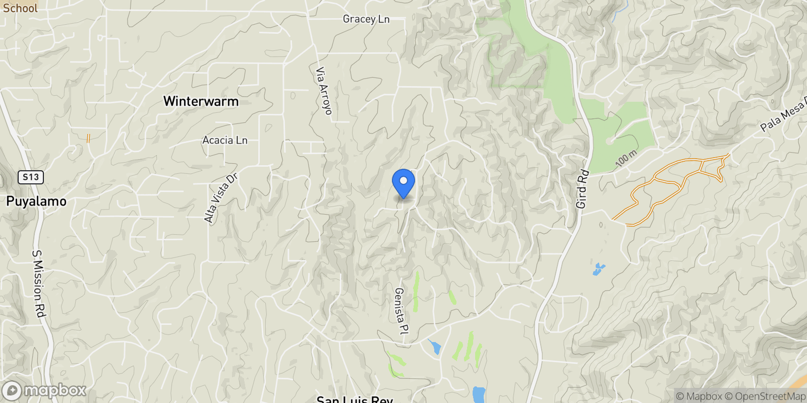 Map showing 2869 Dos Lomas Place , Fallbrook, CA 92028, Fallbrook, California, United States.