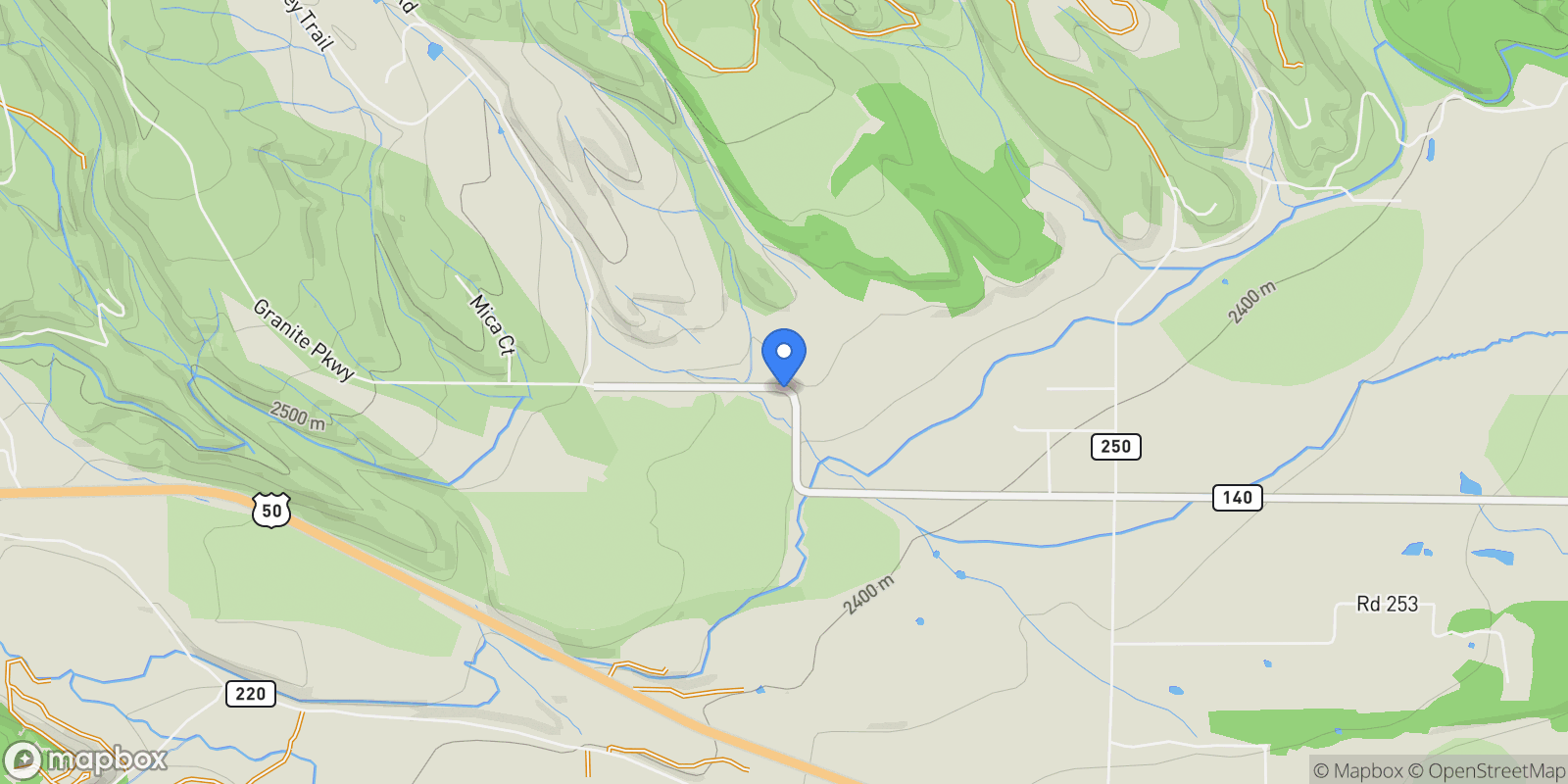 Map showing 14120 County Road 140, Salida, CO 81201, Salida, Colorado, United States.
