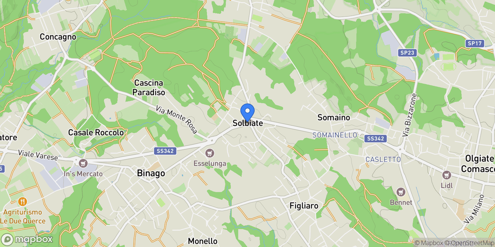 Map showing Lombardy, Italy.