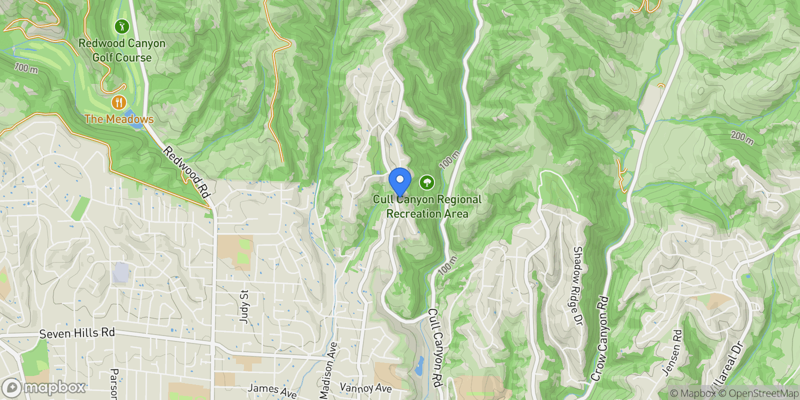 Map showing 17716 Columbia Drive, Castro Valley, California, United States.