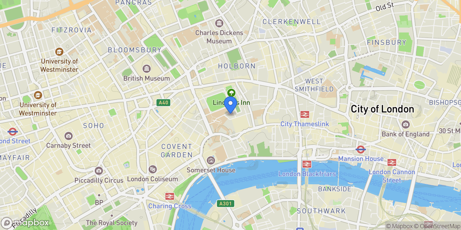 Map showing Lincoln Square, 18 Portugal Street, London, London, England, United Kingdom.