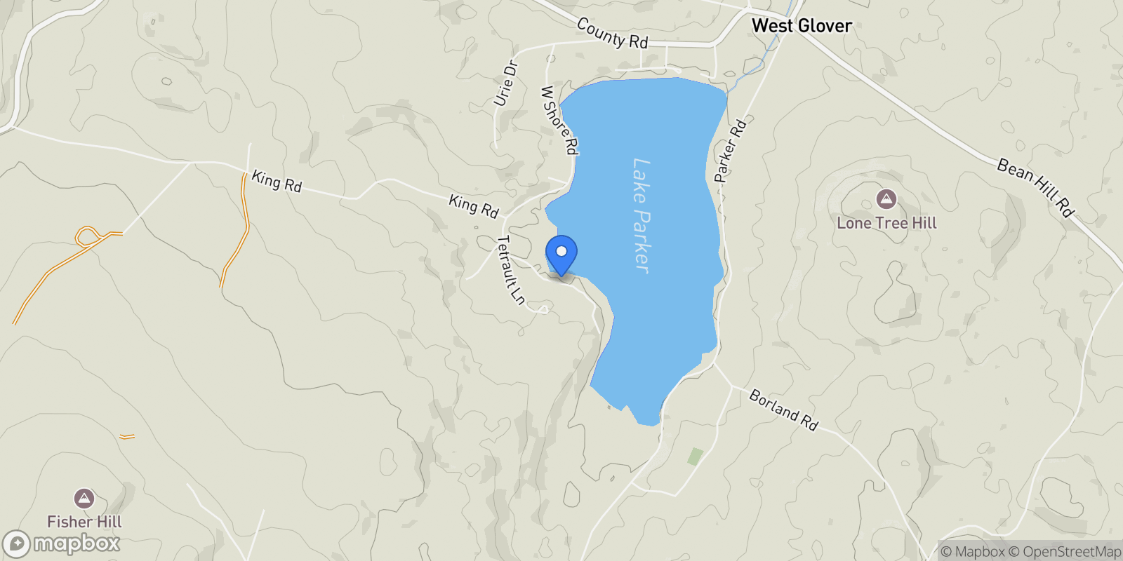 Map showing 197 Monette Place, Glover, VT 05875, Barton, Vermont, United States.