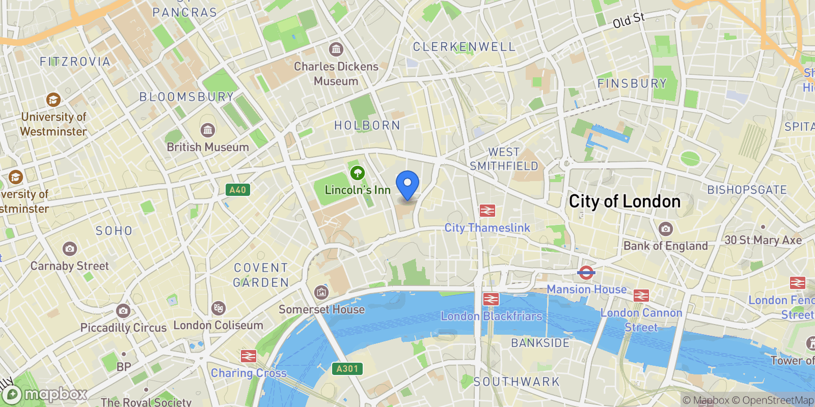 Map showing 133-137 Fetter Lane, London, England, United Kingdom.