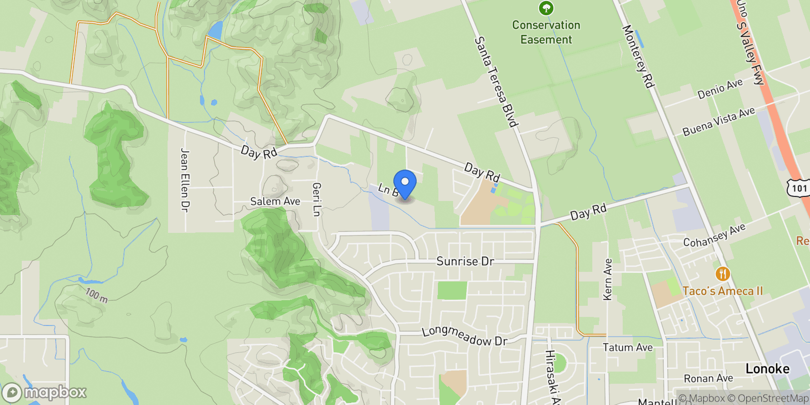Map showing Day, Gilroy, CA 95020, Gilroy, California, United States.