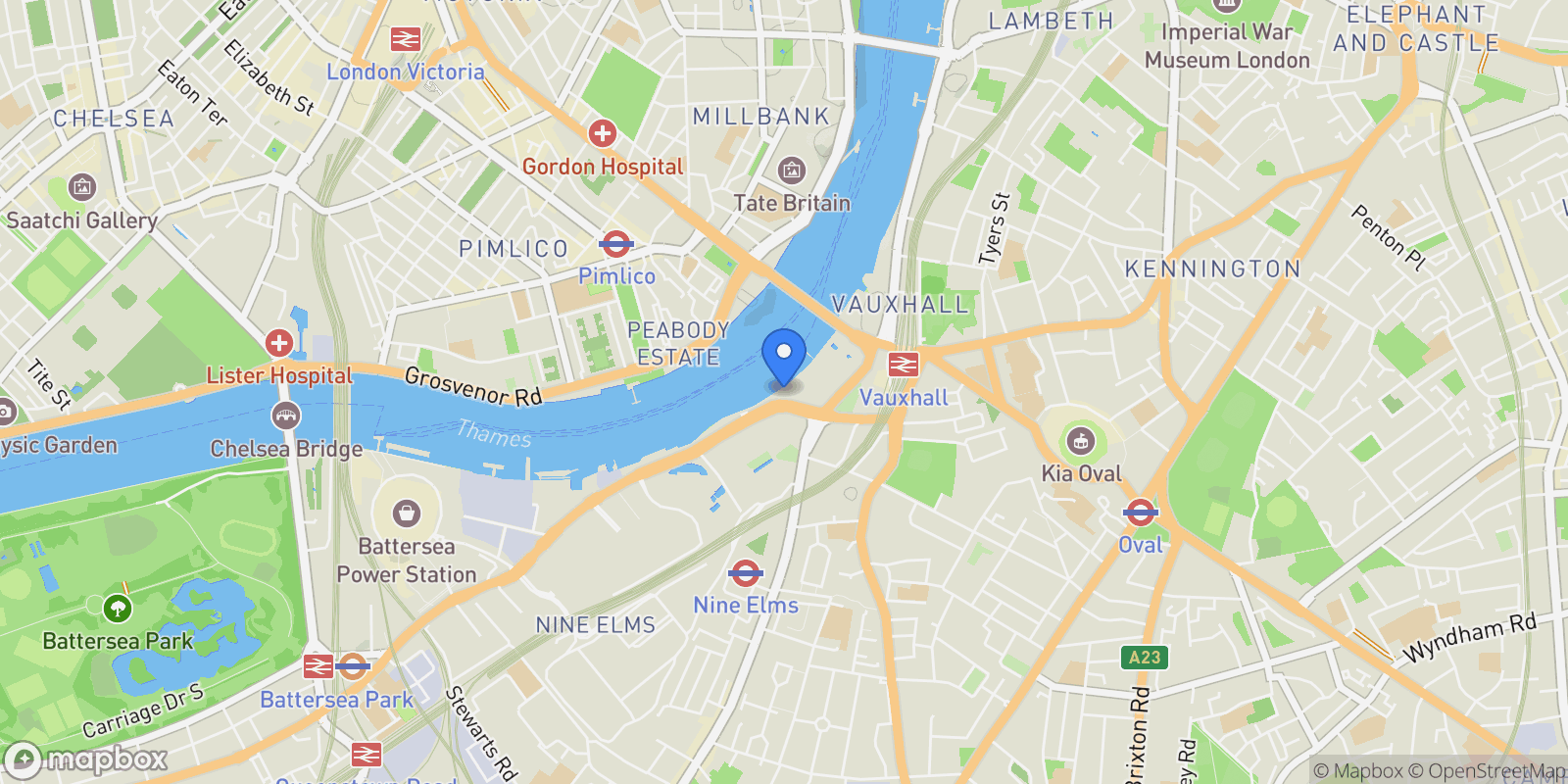 Map showing 7A Exchange Gardens, London, England, United Kingdom.