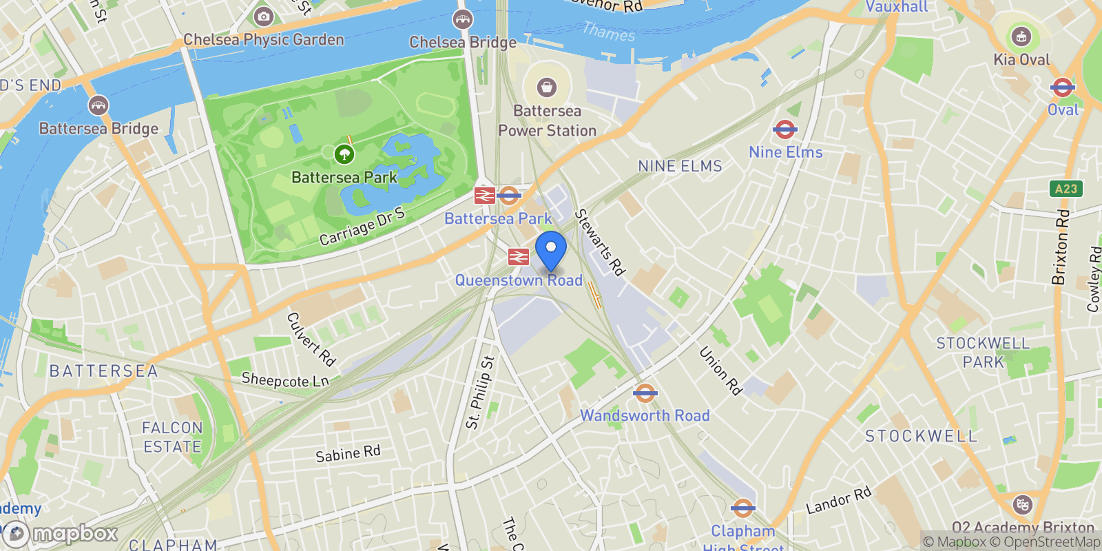 Map showing 5 Palmer Road, London, London, England, United Kingdom.